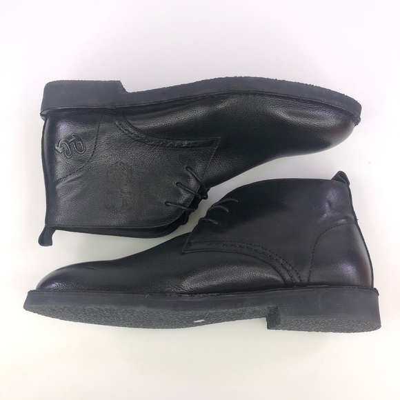 Mens Robert Graham Pieta Leather Chukka Boots Black #RG5416B Size 10.5 main image 7